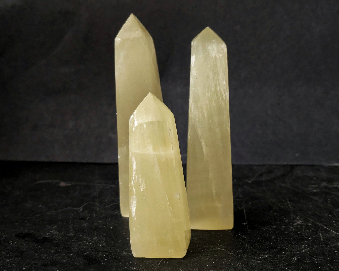 Lemon Calcite Small Obelisk