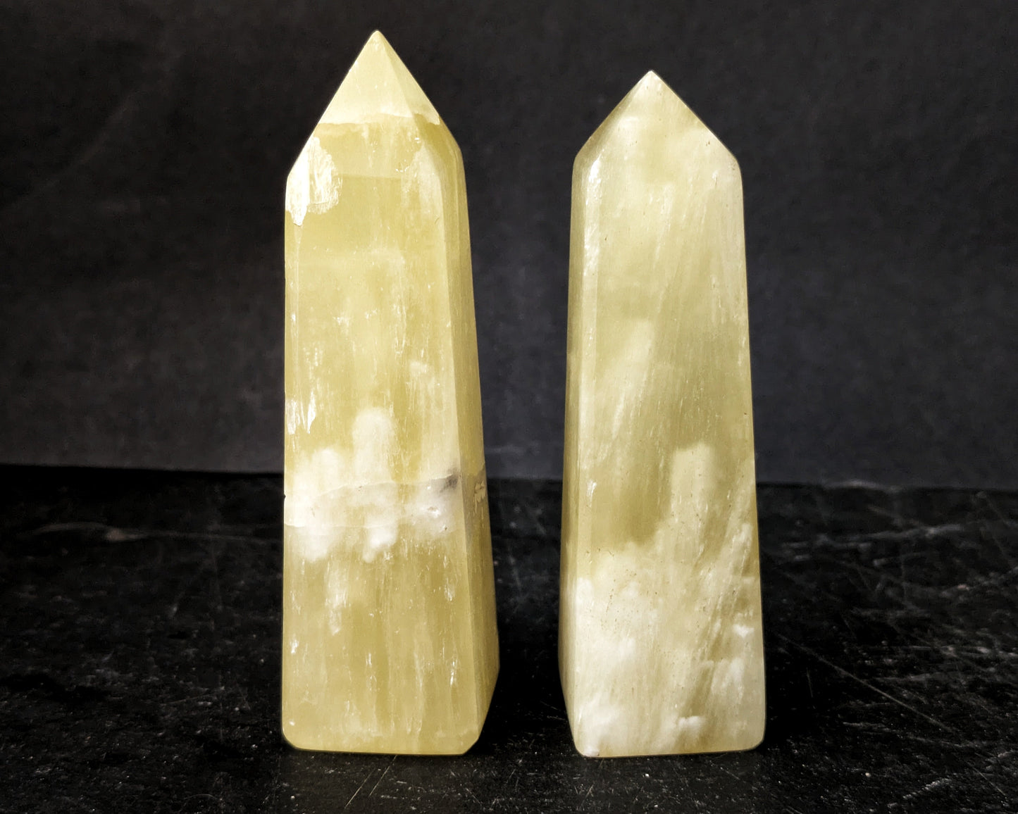 Lemon Calcite Medium Obelisk