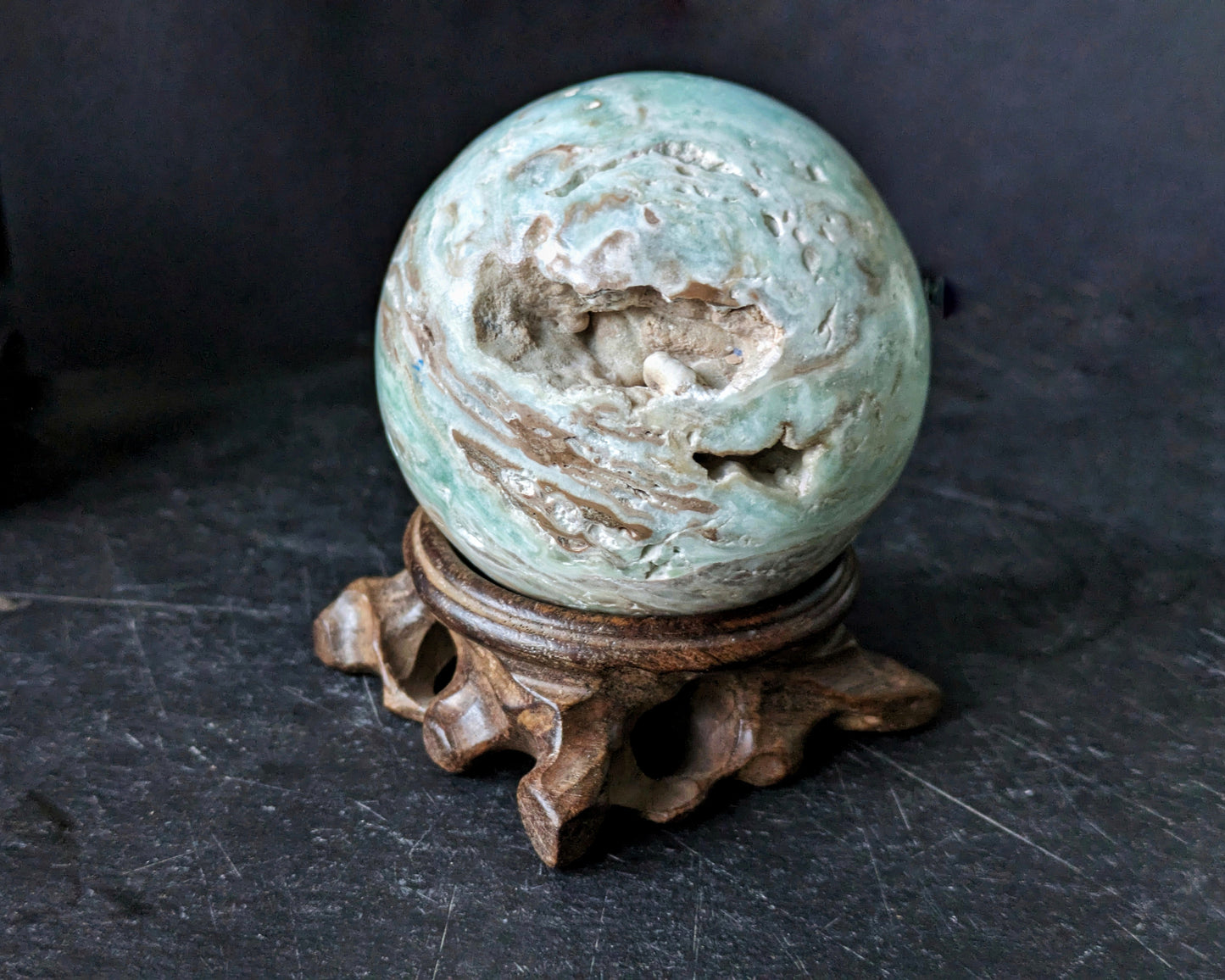 Aragonite Medium Sphere 3