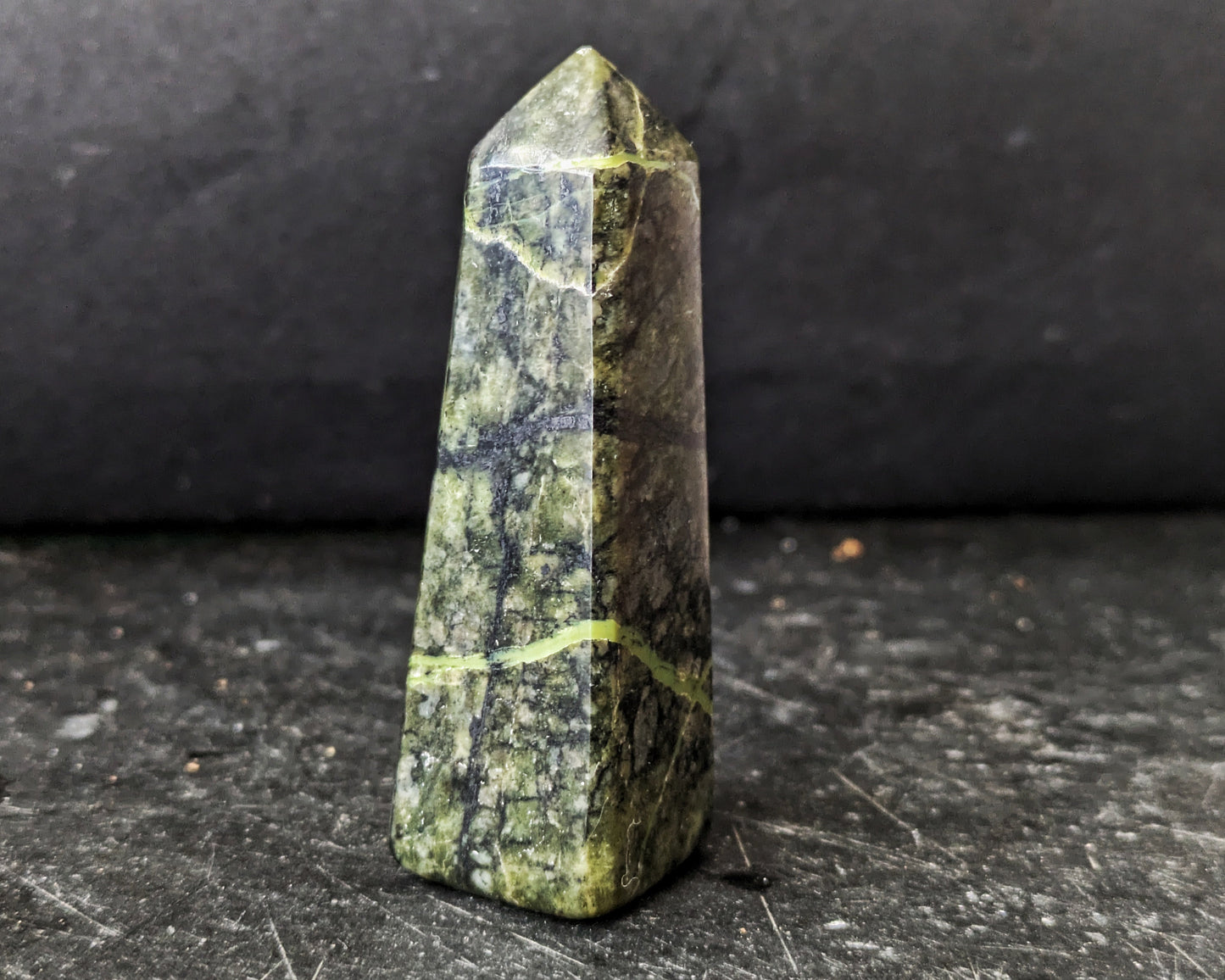 Green Serpentine Mini Obelisk