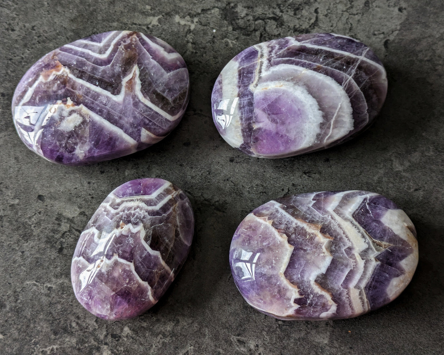 Amethyst Chevron Palmstone