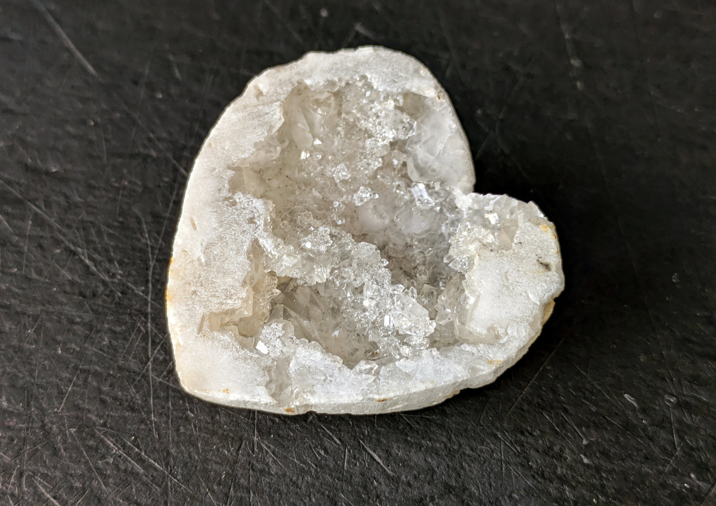 Druzy Quartz Heart