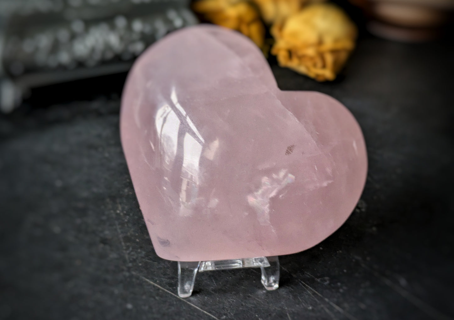 Rose Quartz Heart 1