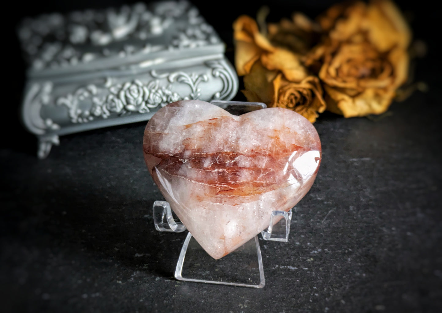 Fire Quartz Heart