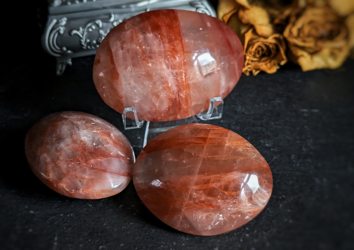 Fire Quartz Palmstones 2
