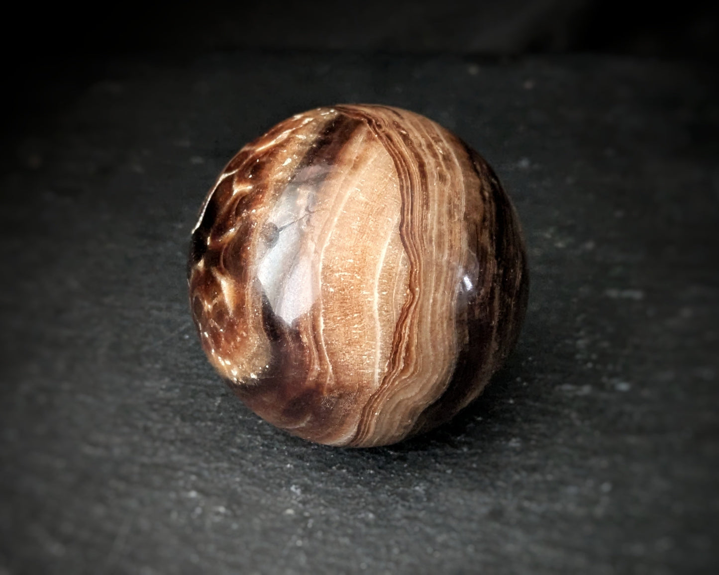 Chocolate Calcite Sphere 3
