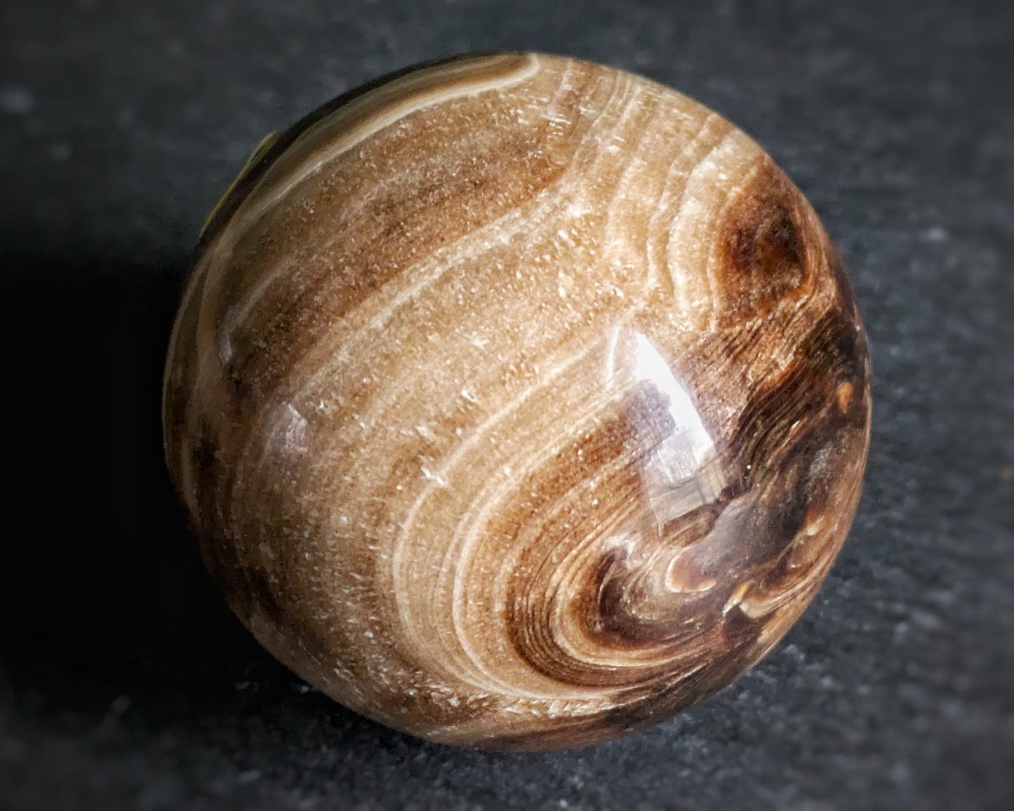 Chocolate Calcite Sphere 7