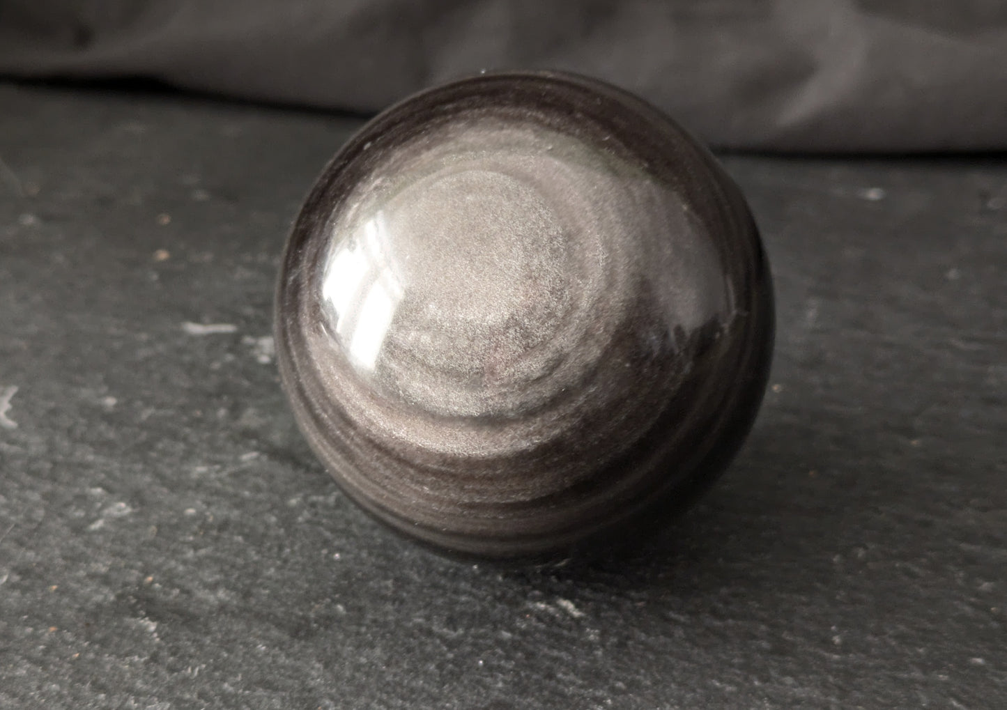 Silver Sheen Obsidian Sphere