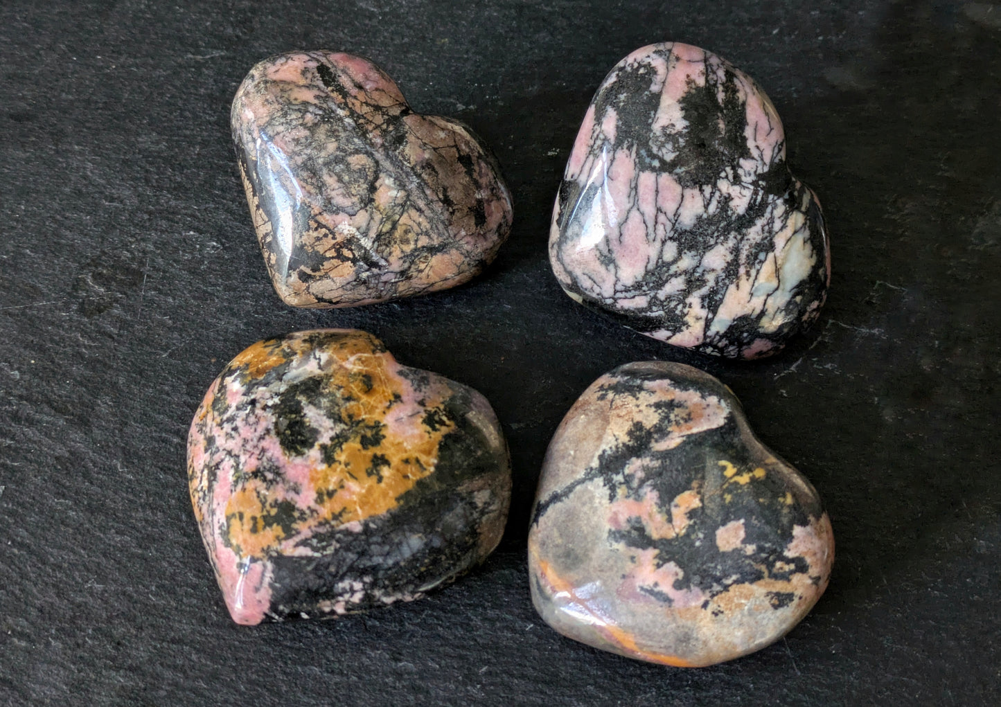 Rhodonite Hearts 1