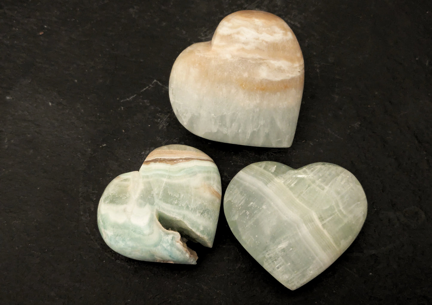 Caribbean Calcite Heart 1
