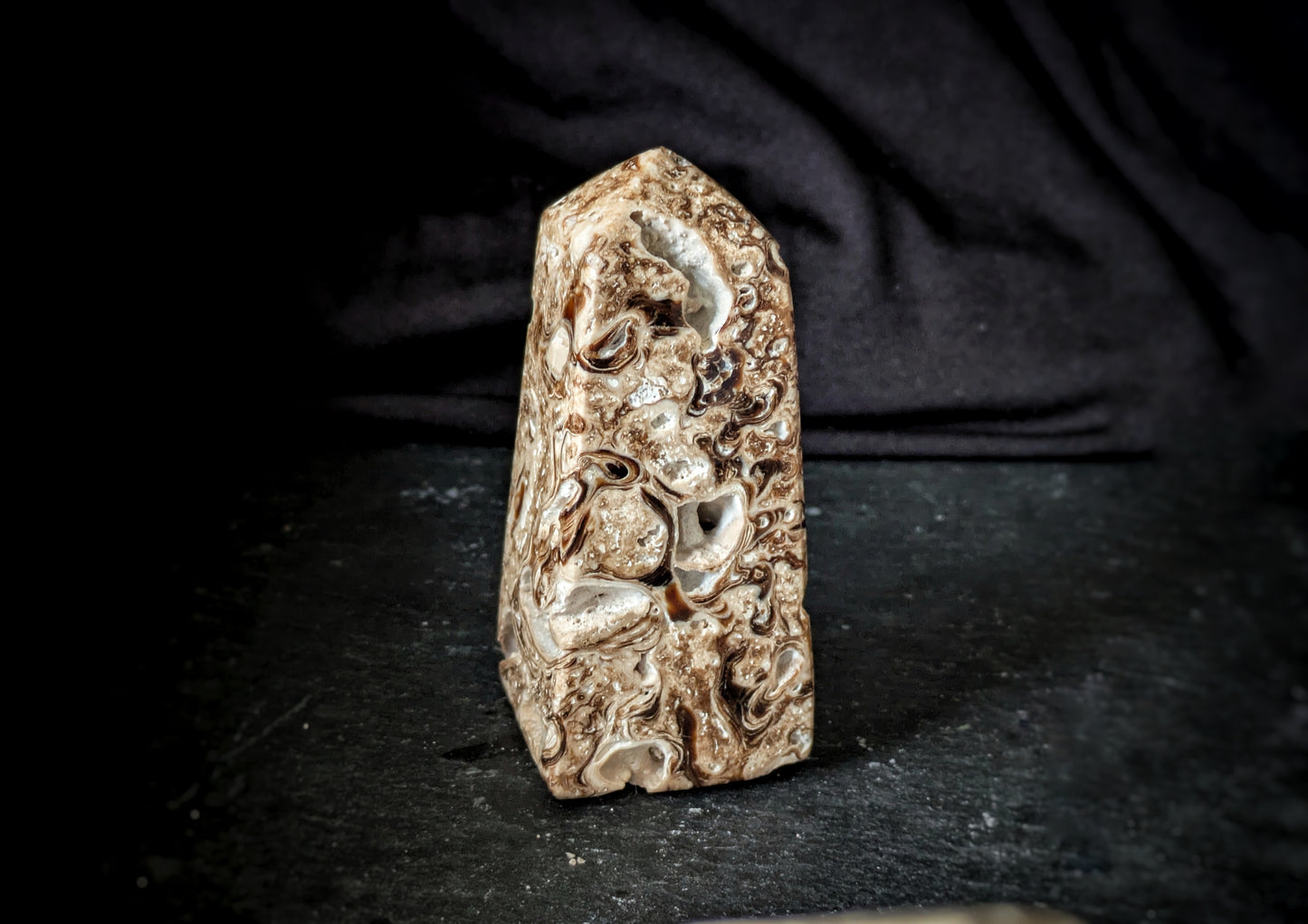 Chocolate Calcite Obelisk 5
