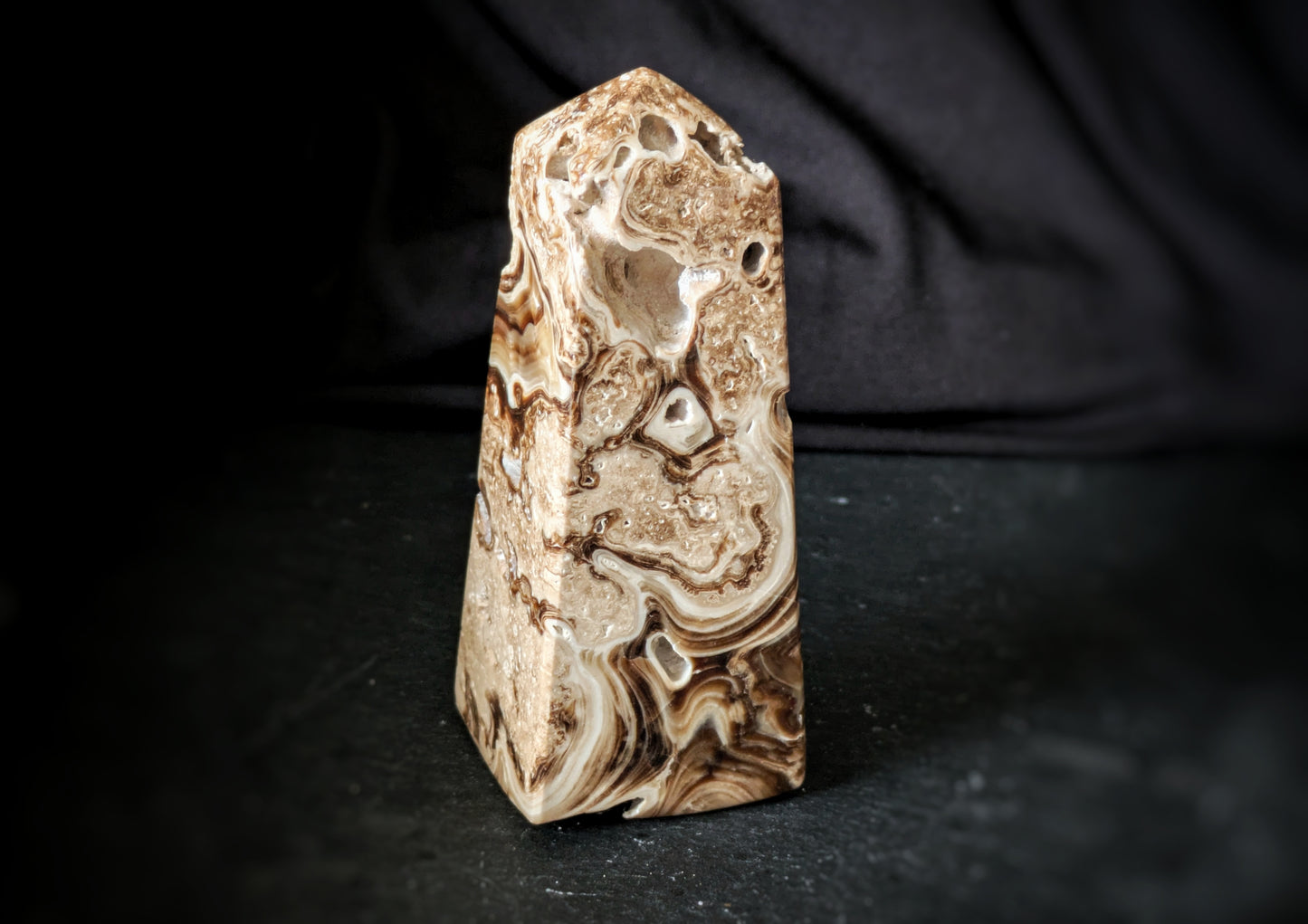 Chocolate Calcite Obelisk 6