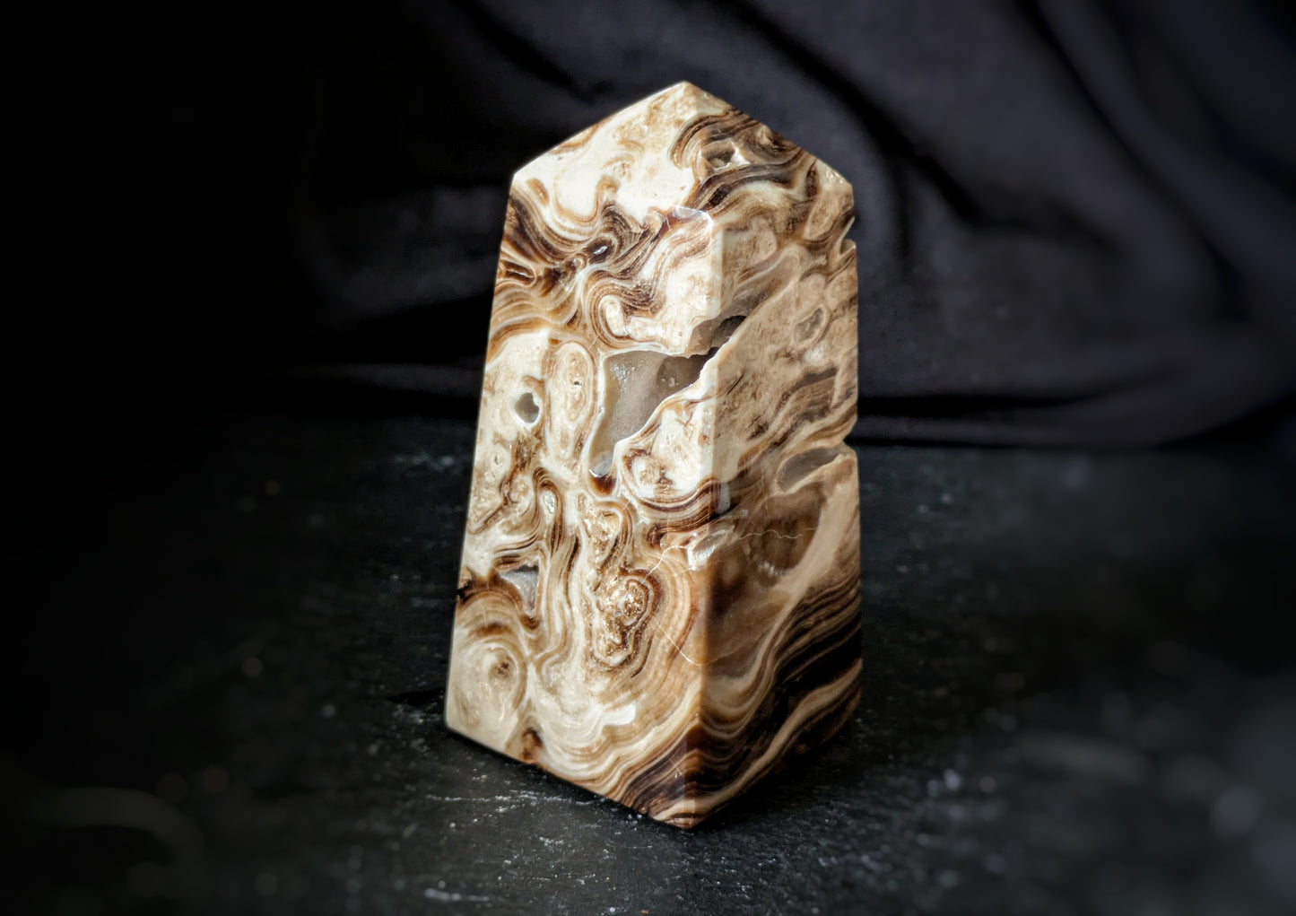 Chocolate Calcite Obelisk 8