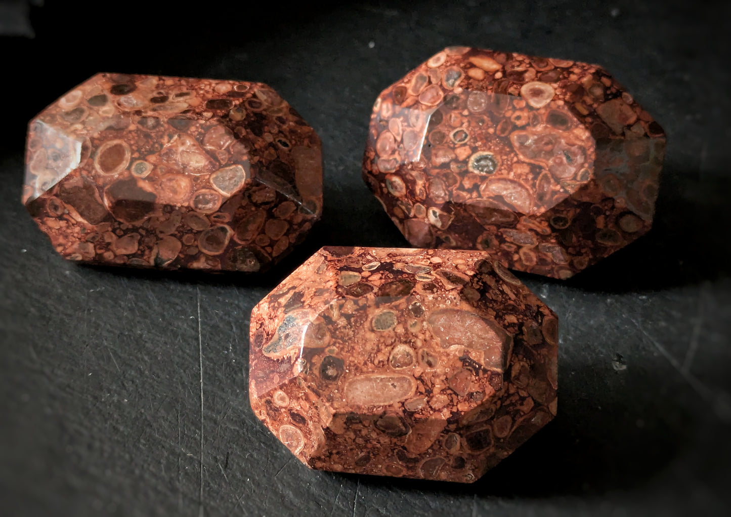 Rhyolite Faceted Palmstone