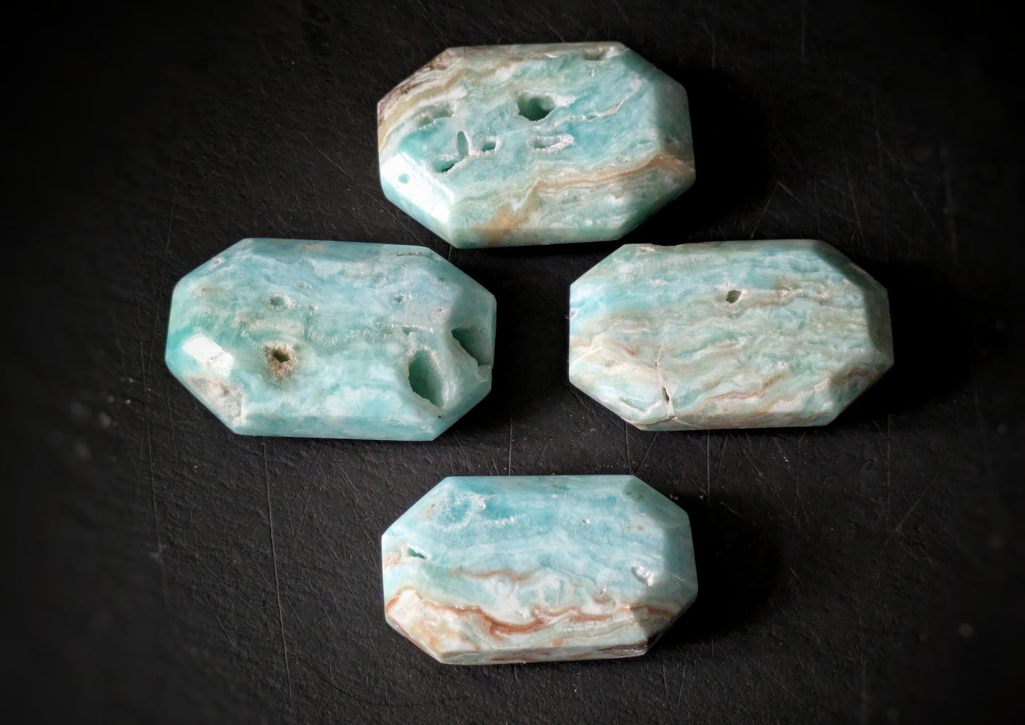Aragonite Faceted Palmstone 1