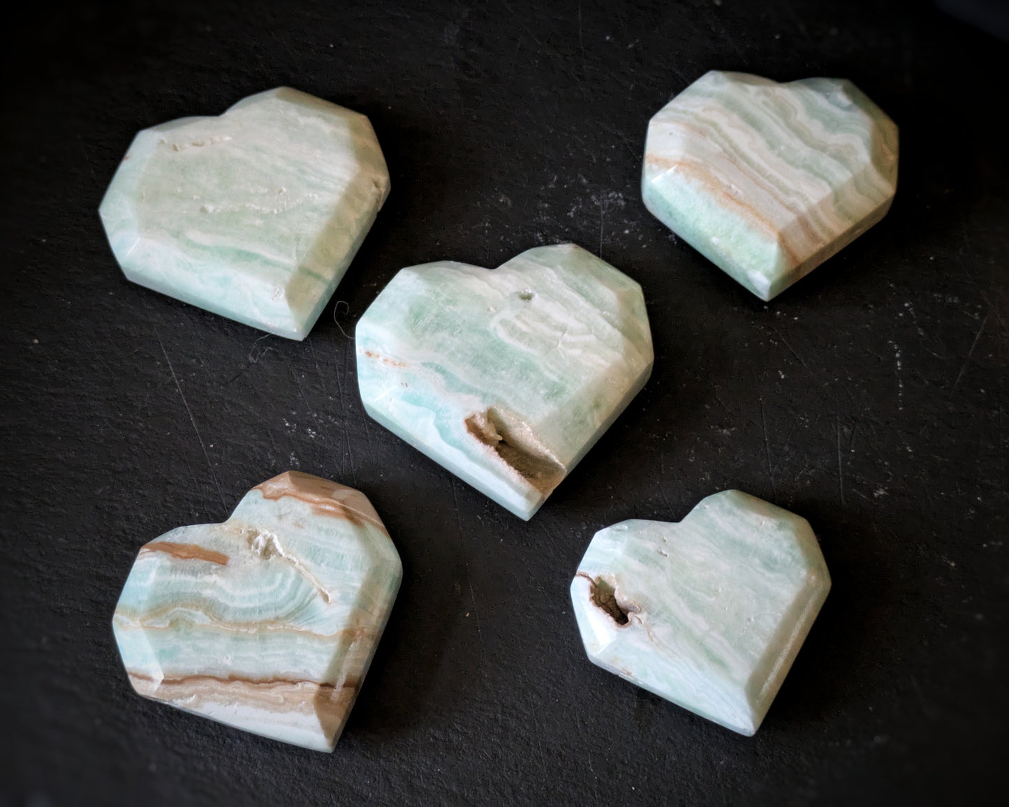 Caribbean Calcite Heart 2