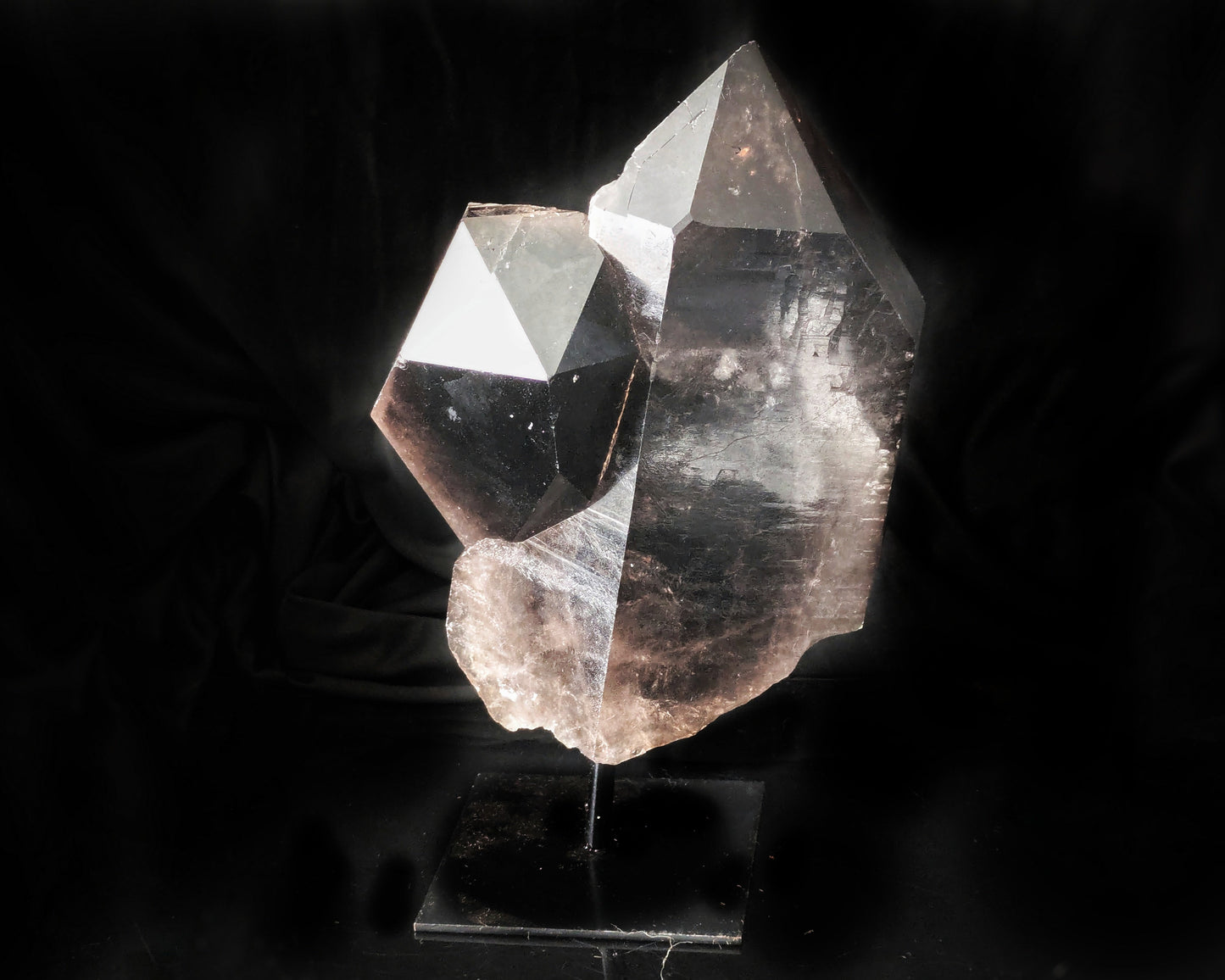 Smoke Quartz Specimen On Stand 2