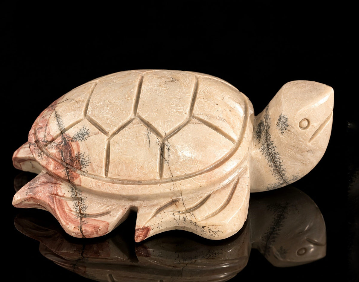 Picture Jasper Turtle Carving 2