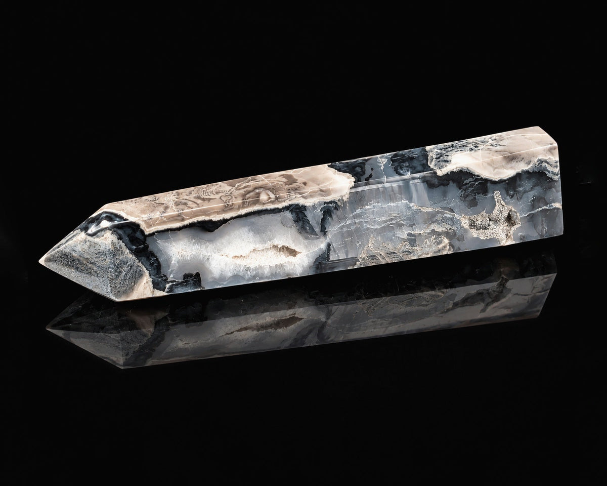 Volcano Agate Obelisk 1