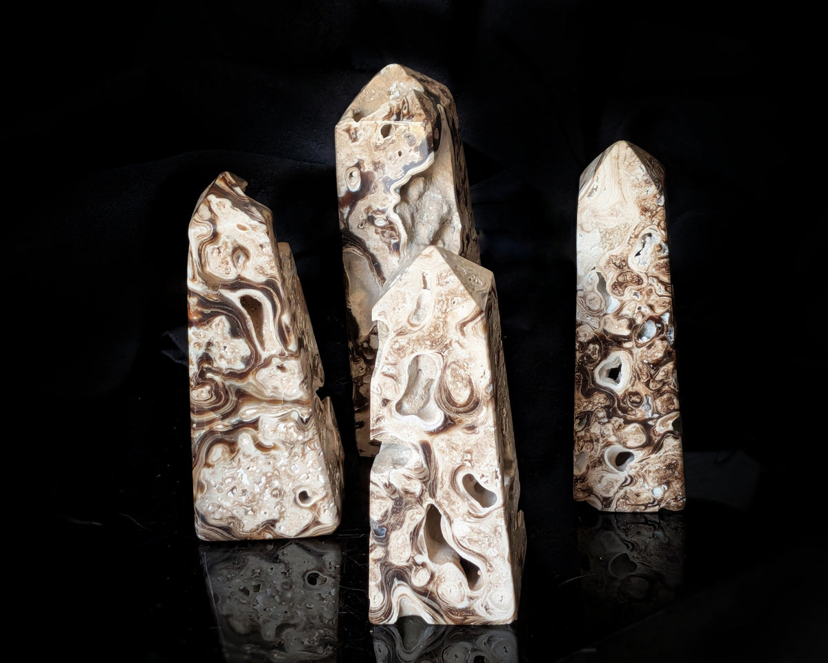 Chocolate Calcite Obelisk 2