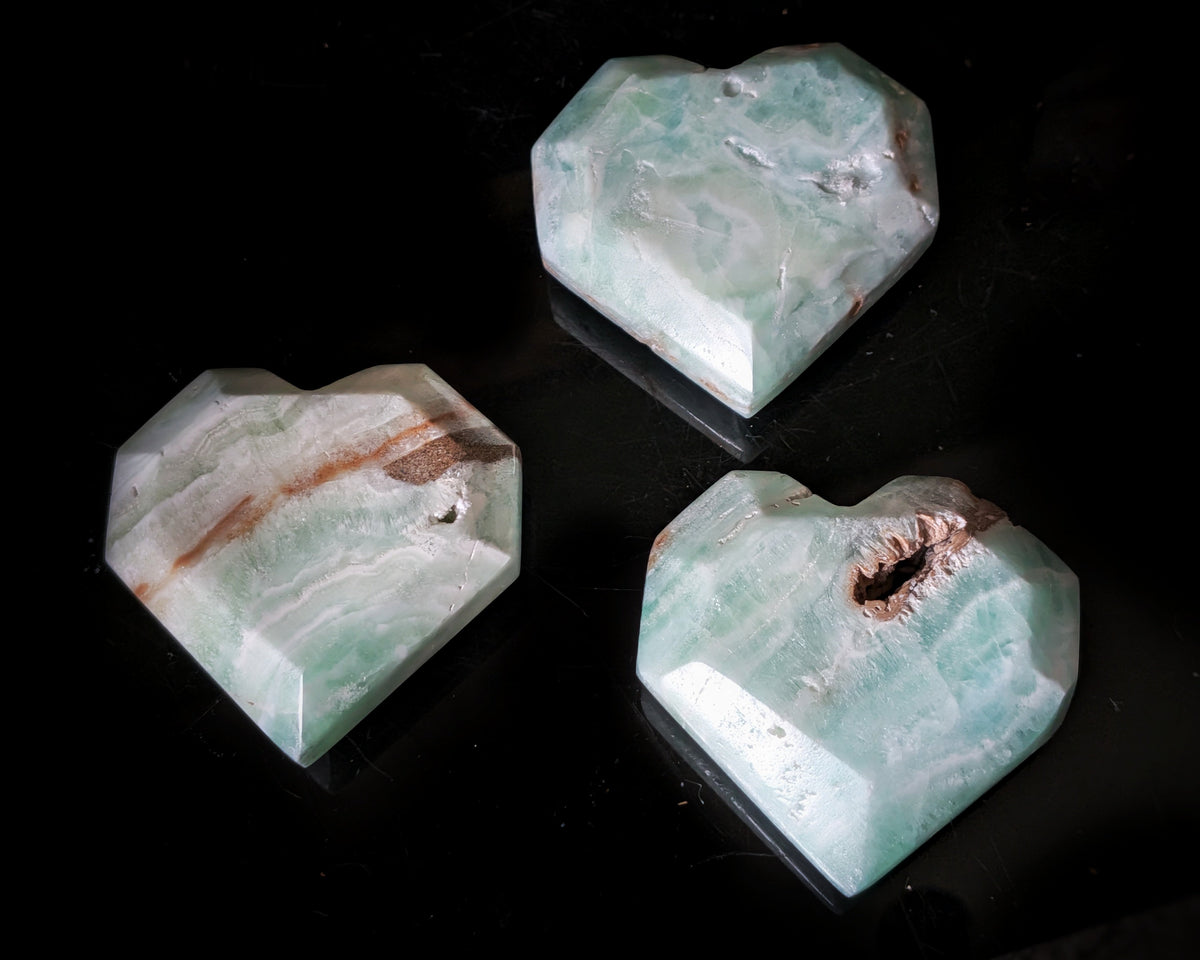 Caribbean Calcite Heart 2