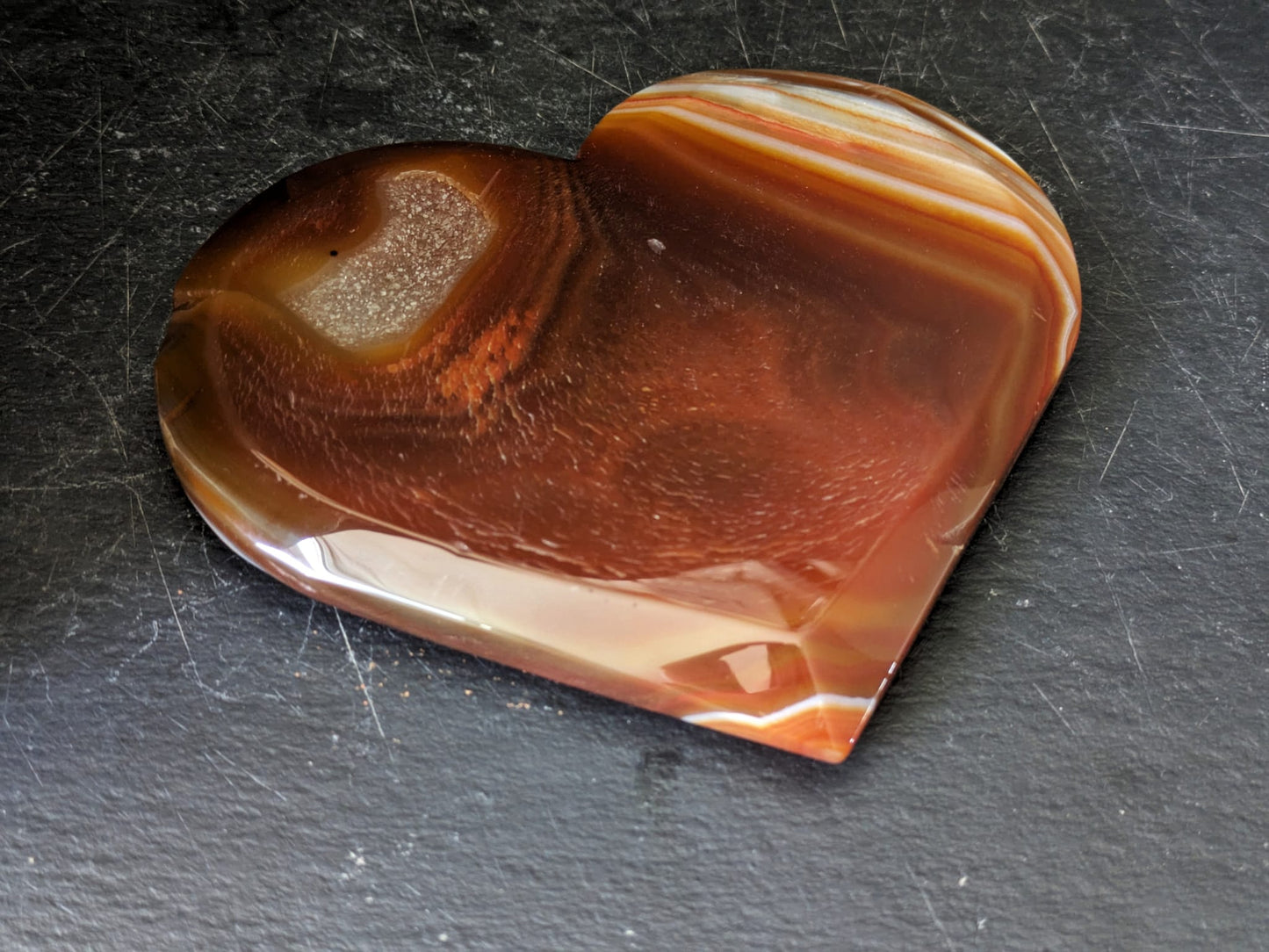 Carnelian Large Heart