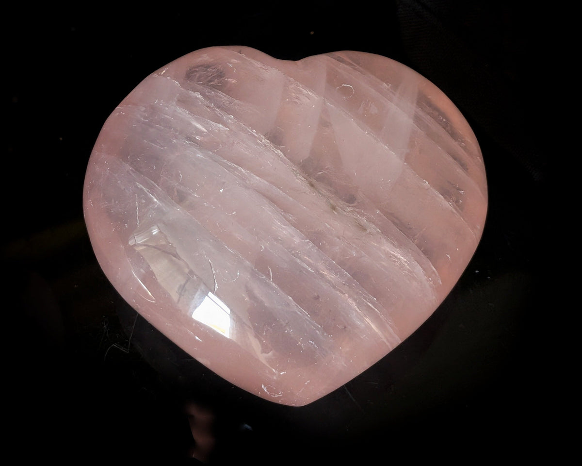 Rose Quartz Heart 1