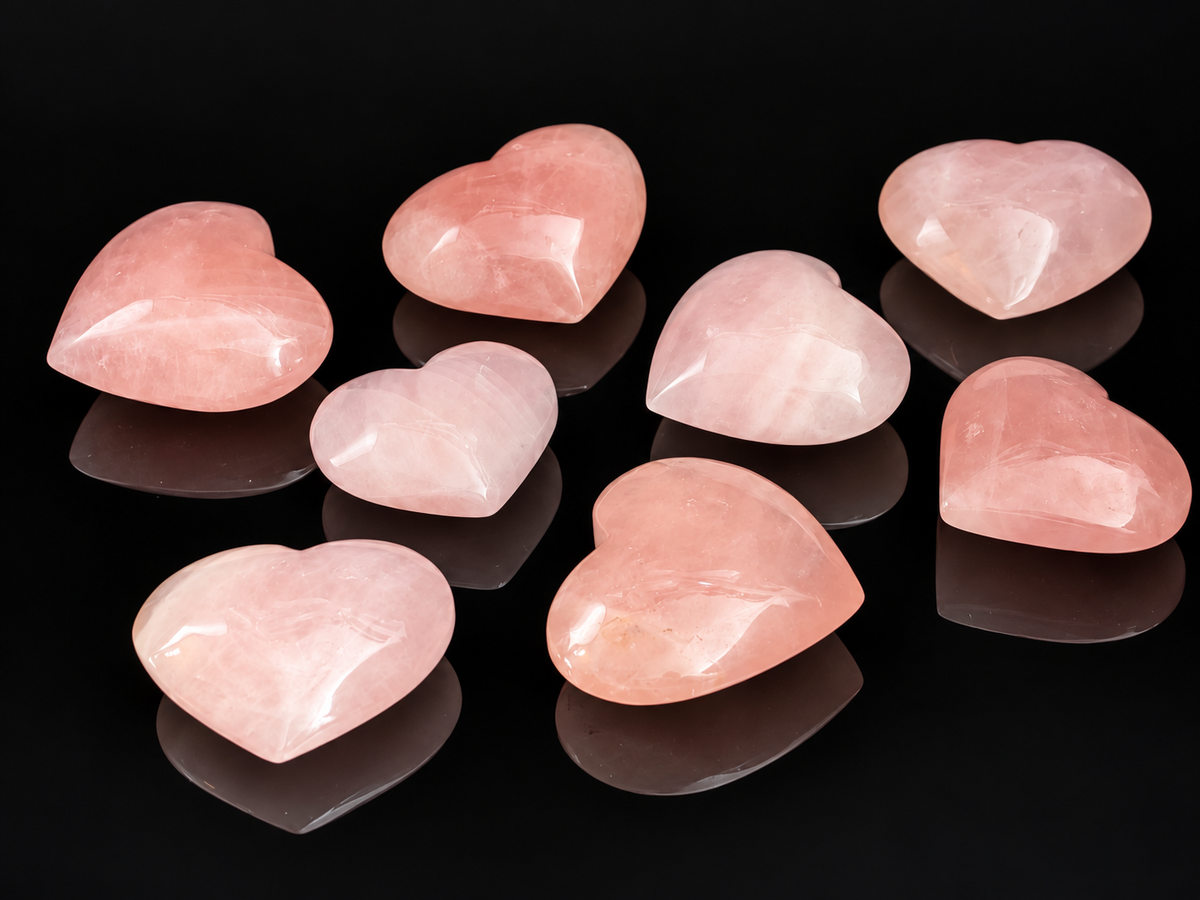 Rose Quartz Heart Medium