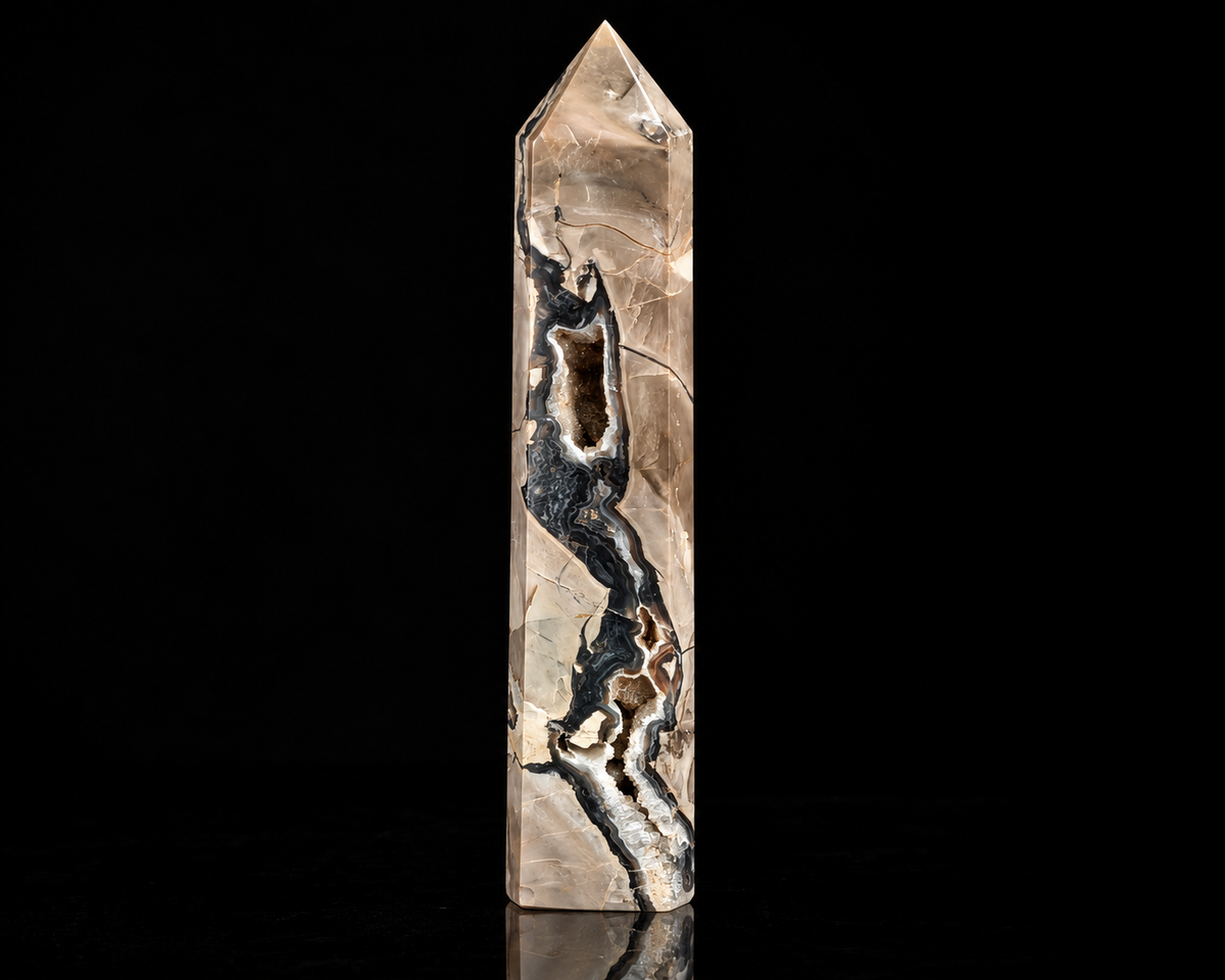 Volcano Agate Obelisk 3