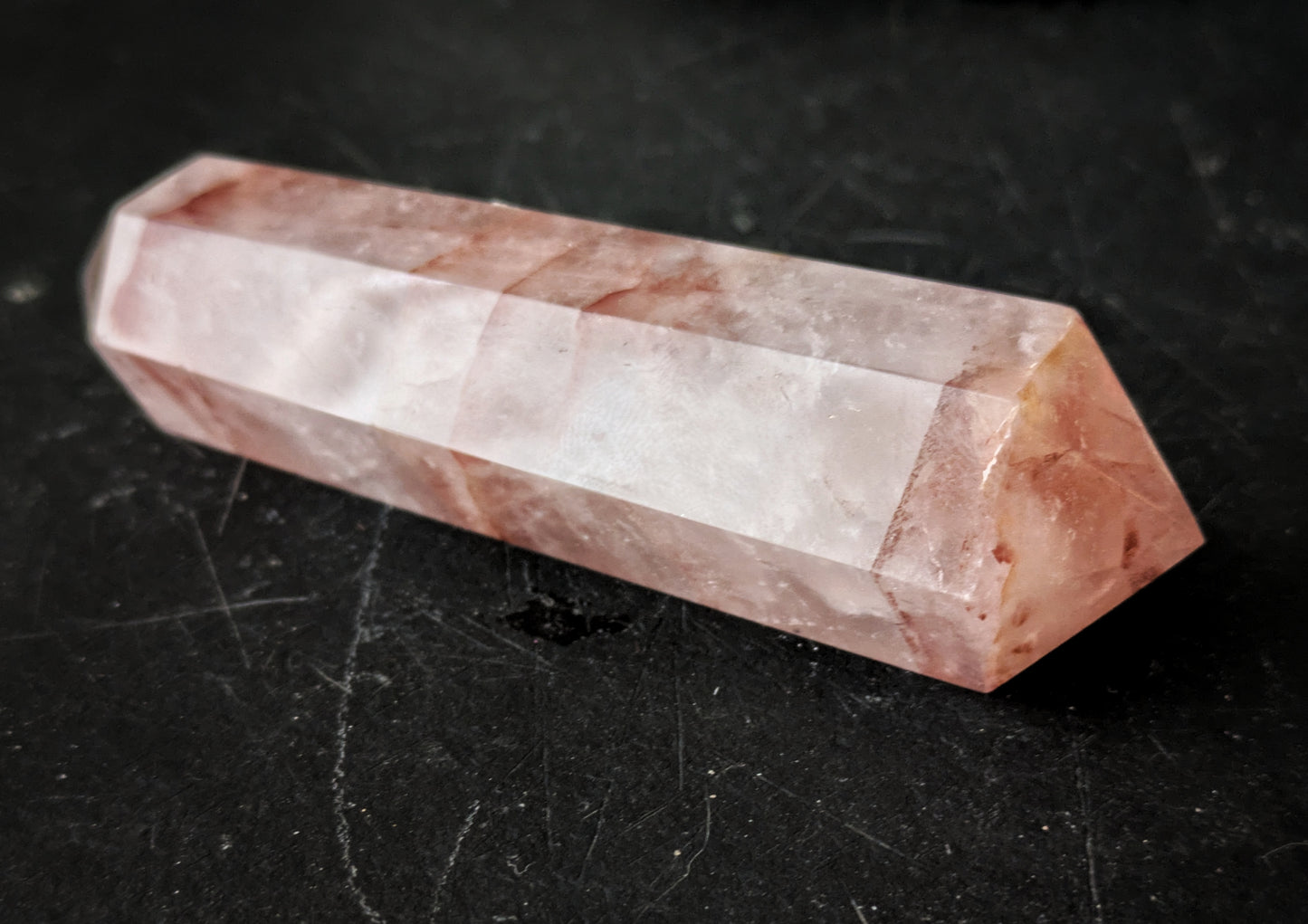 Fire Quartz Double Point