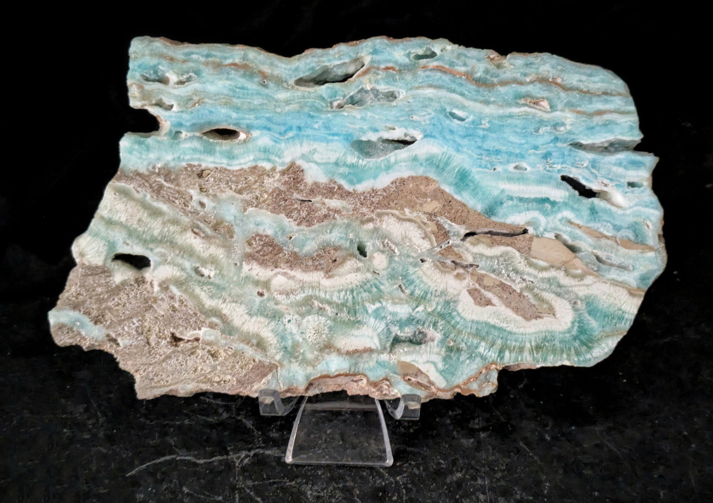Blue Aragonite Slab 4