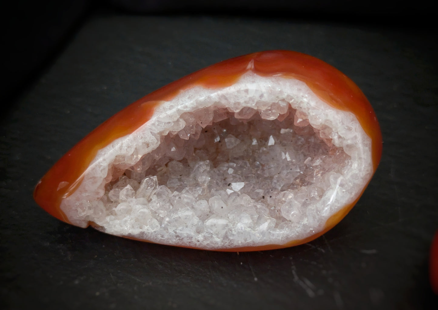 Carnelian Geode Egg