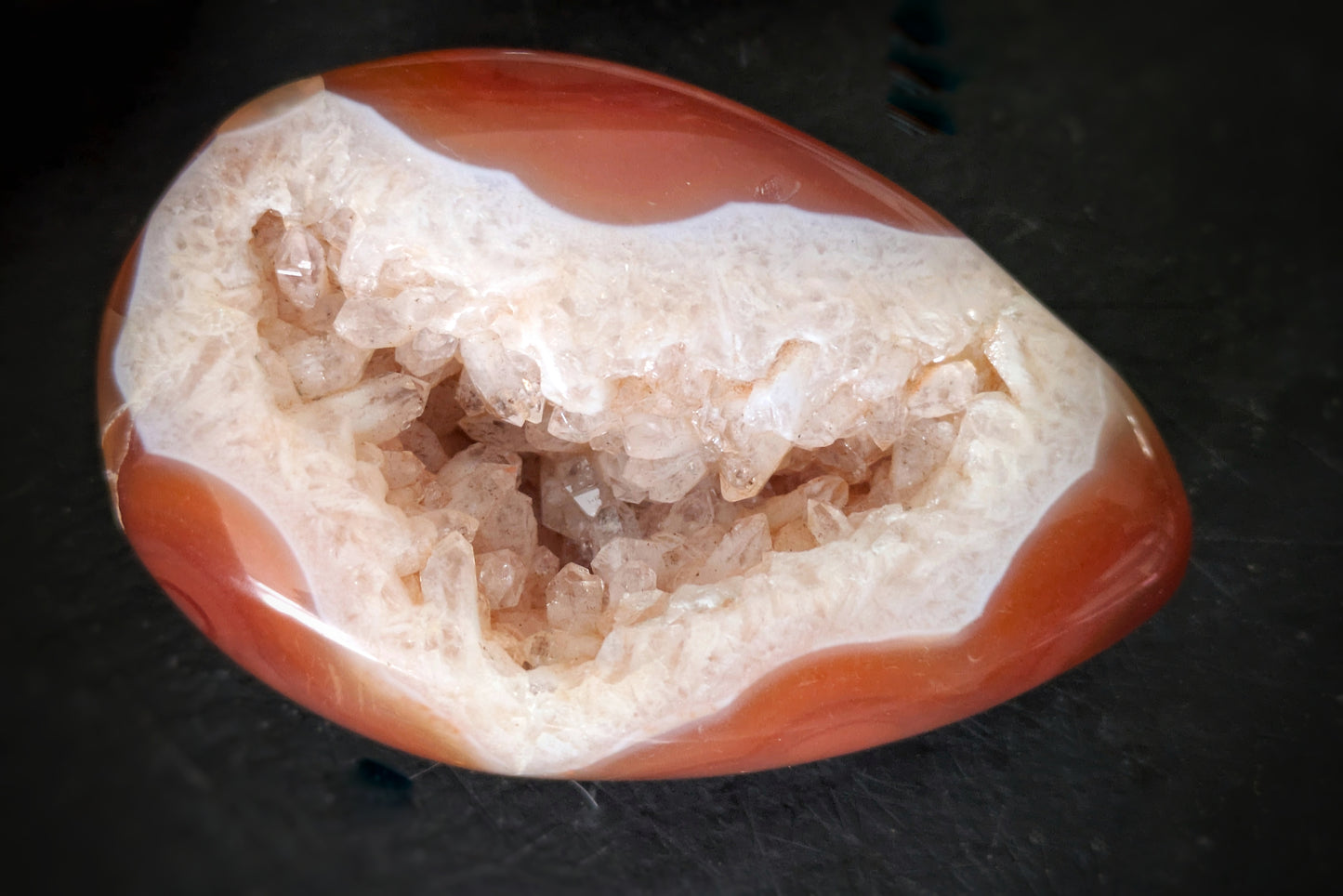 Carnelian Geode Egg 1