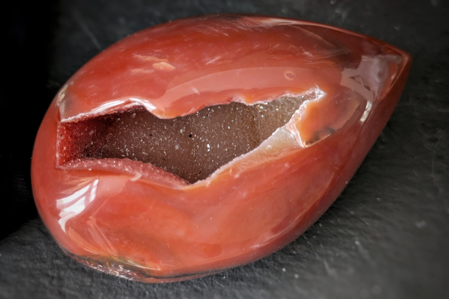 Carnelian Geode Egg 1