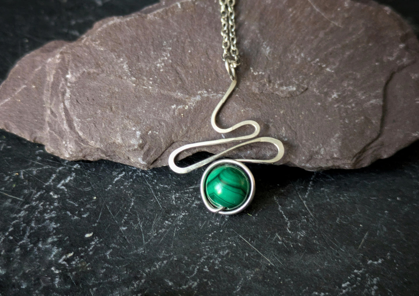Malachite Jewellery Set 2