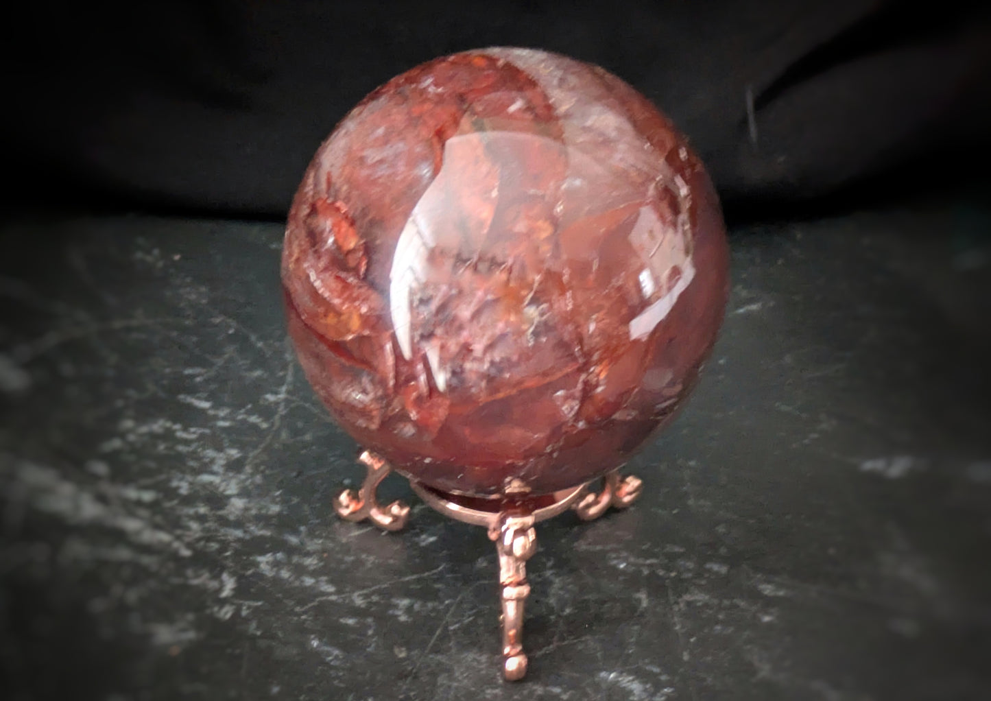 Fire Quartz Sphere 1