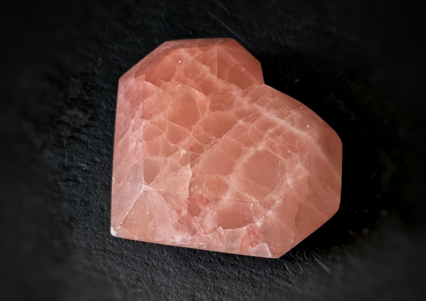 Rose Calcite Heart 2