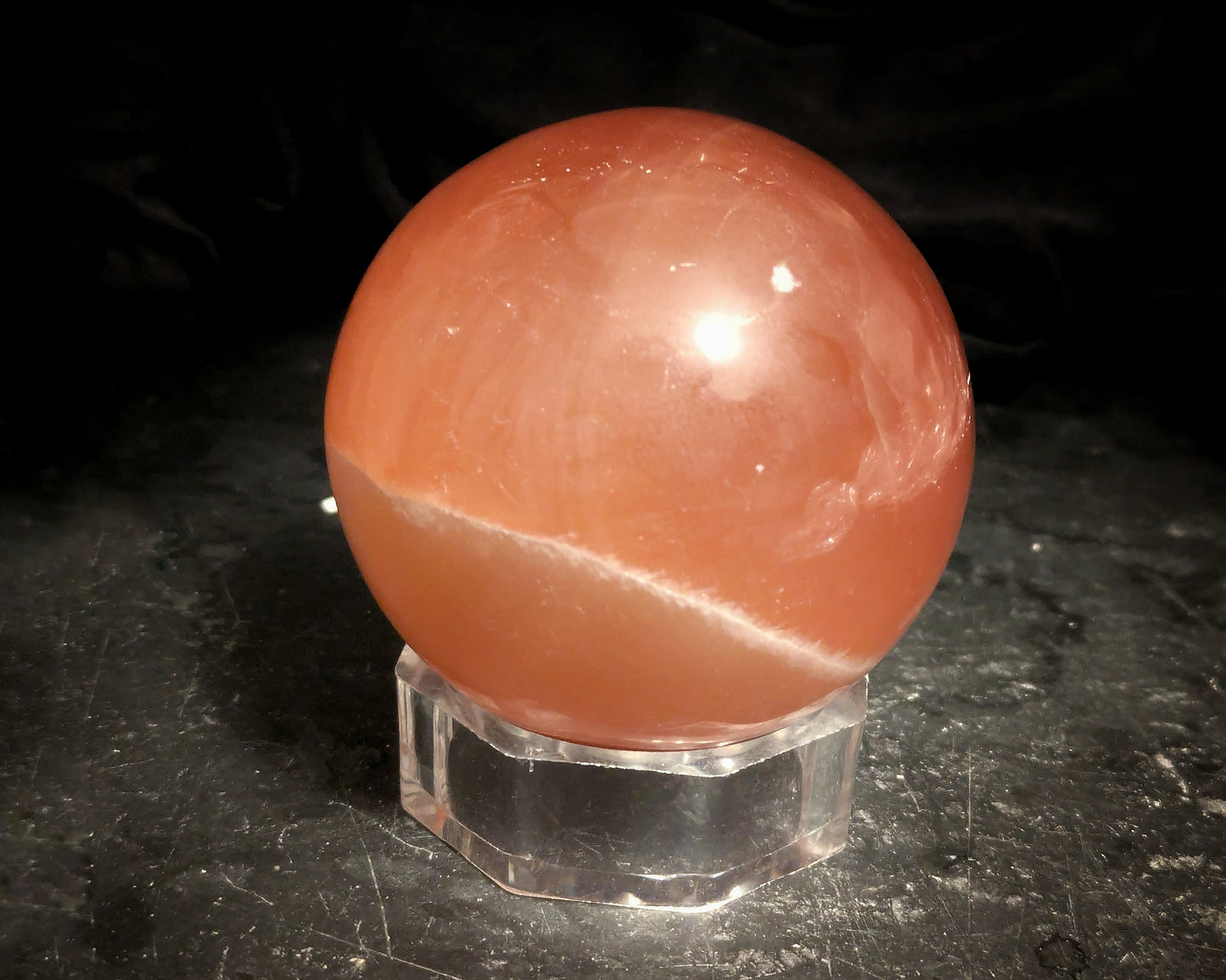 Honey Calcite Sphere 4