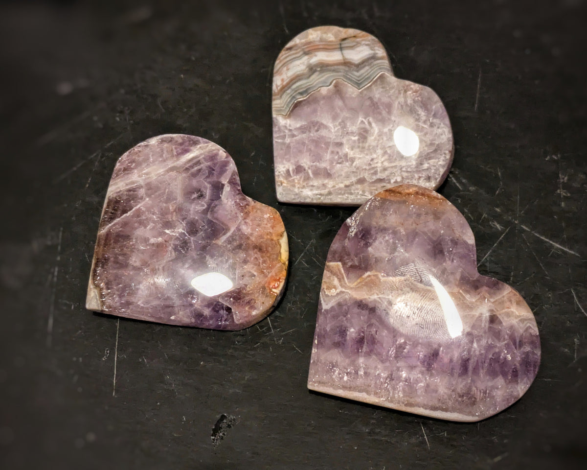 Amethyst With Agate Heart
