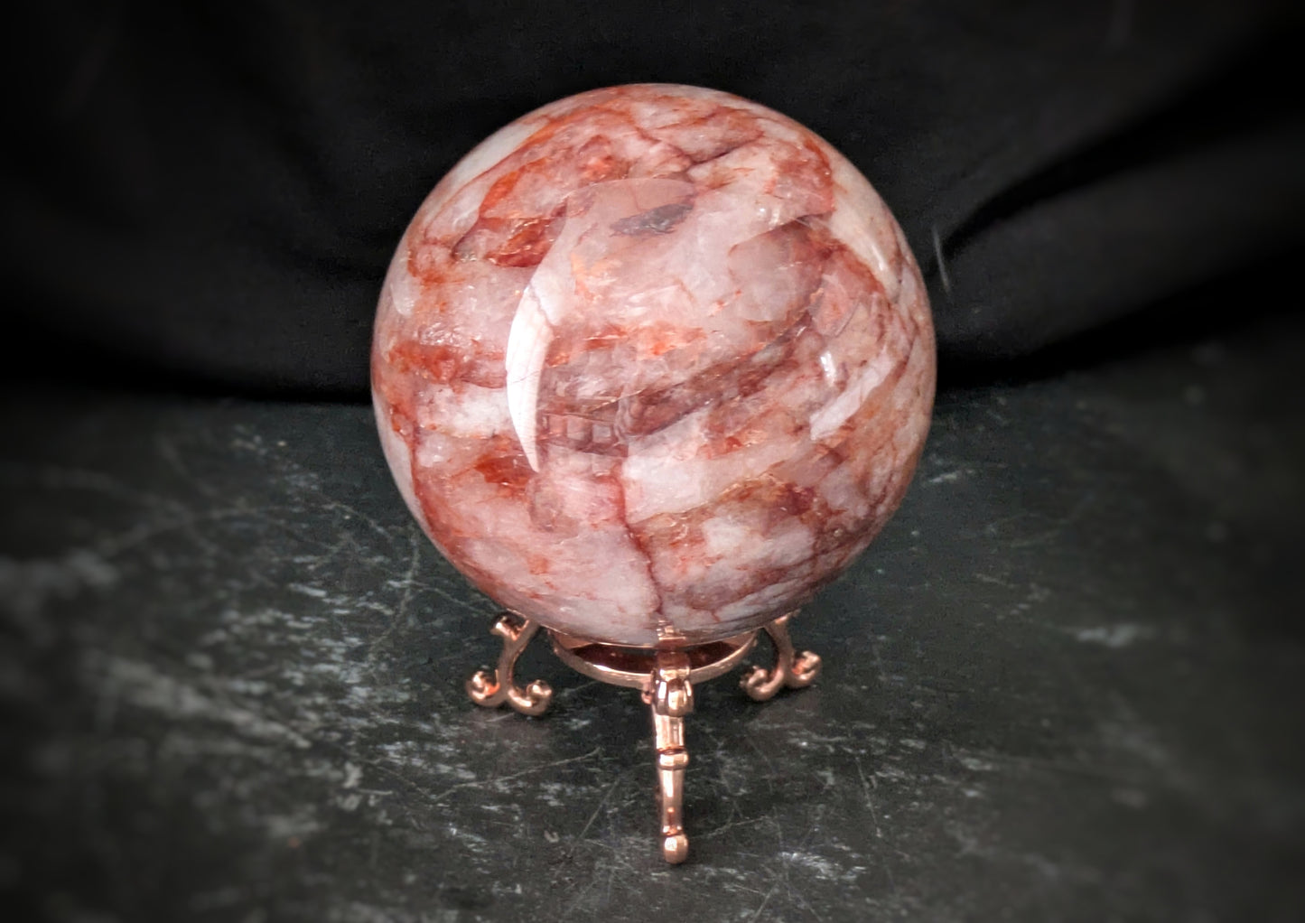 Fire Quartz Sphere 2