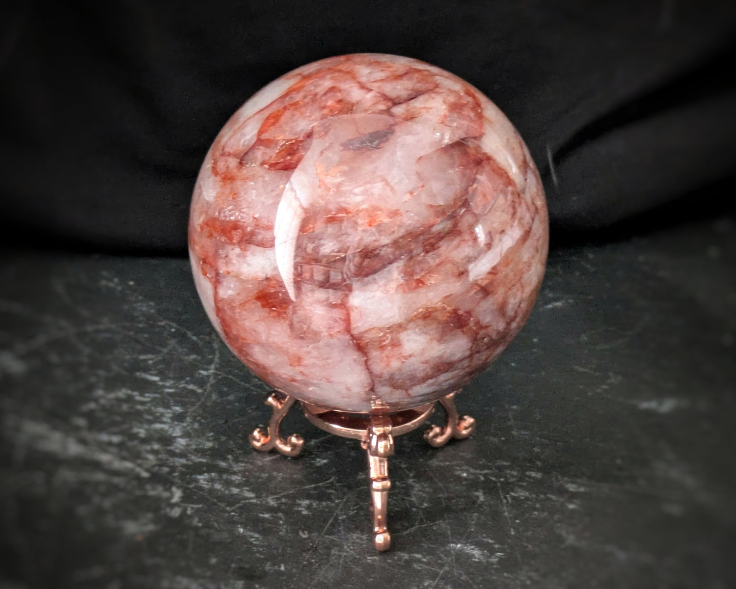 Fire Quartz Sphere 2