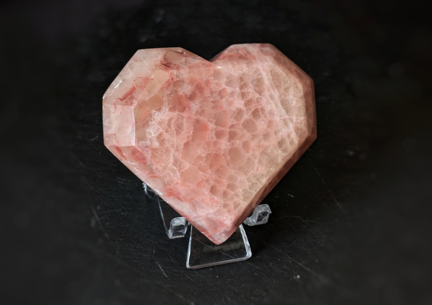 Rose Calcite Heart 2