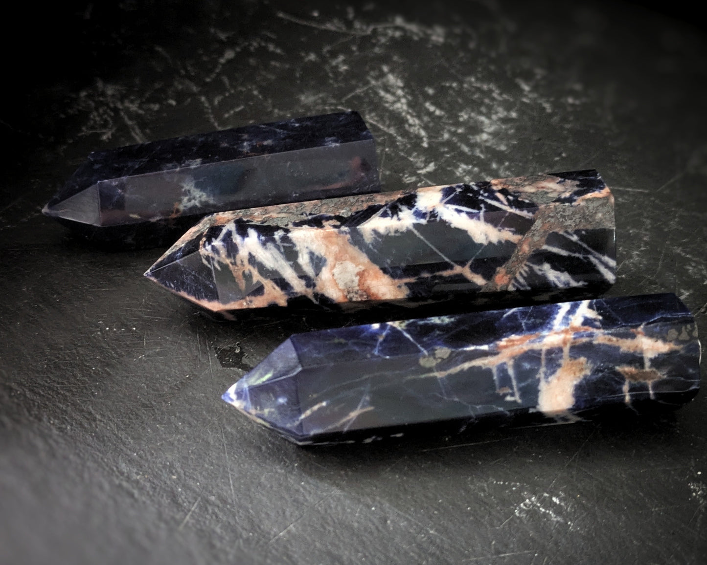 Sodalite obelisk