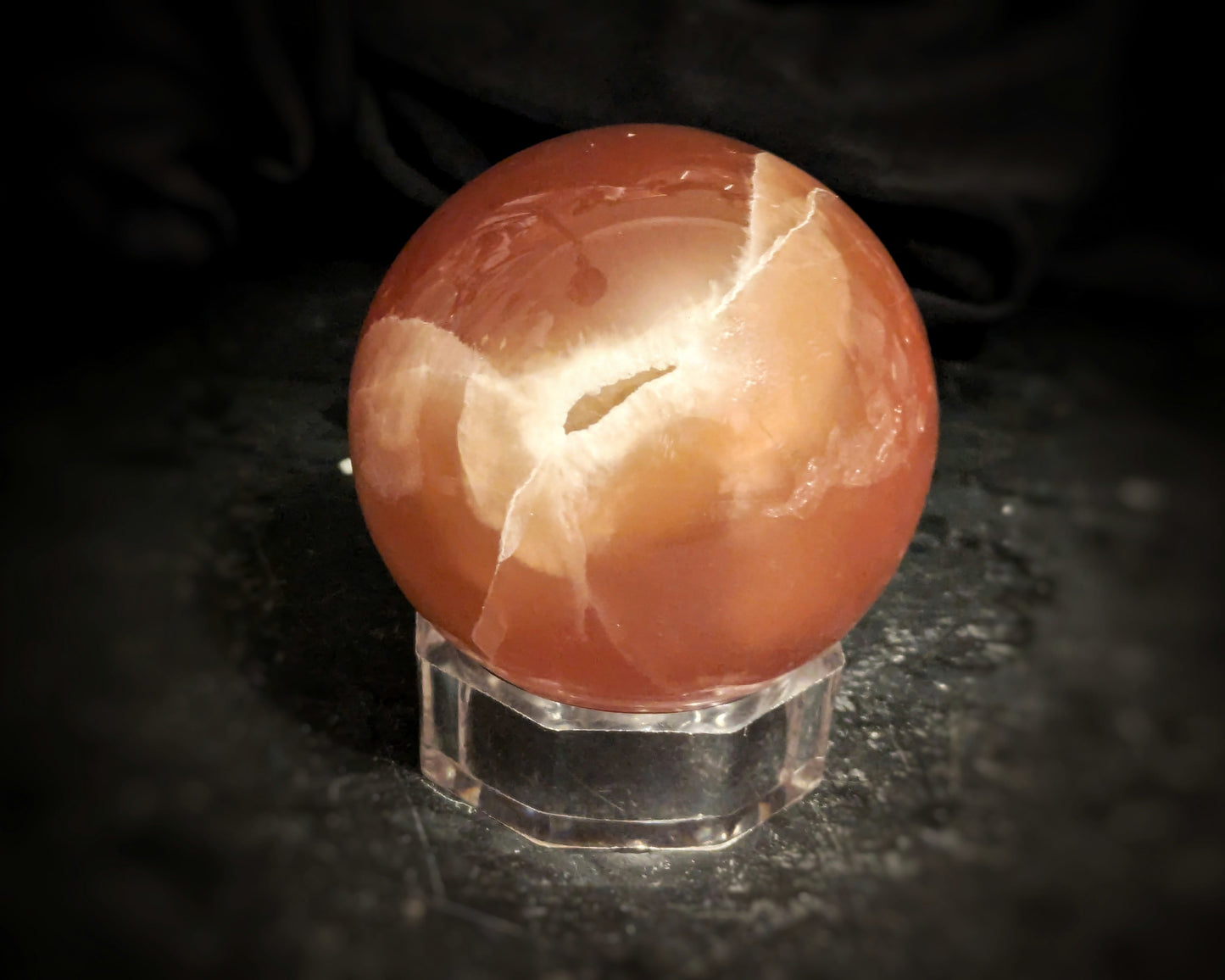 Honey Calcite Sphere 2