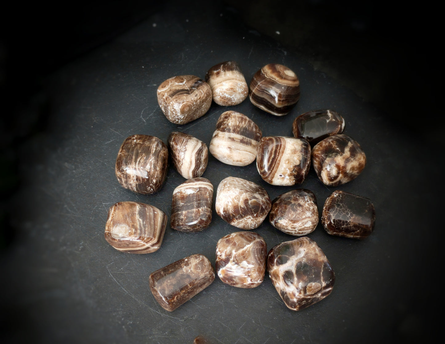 Chocolate Calcite Tumblestone
