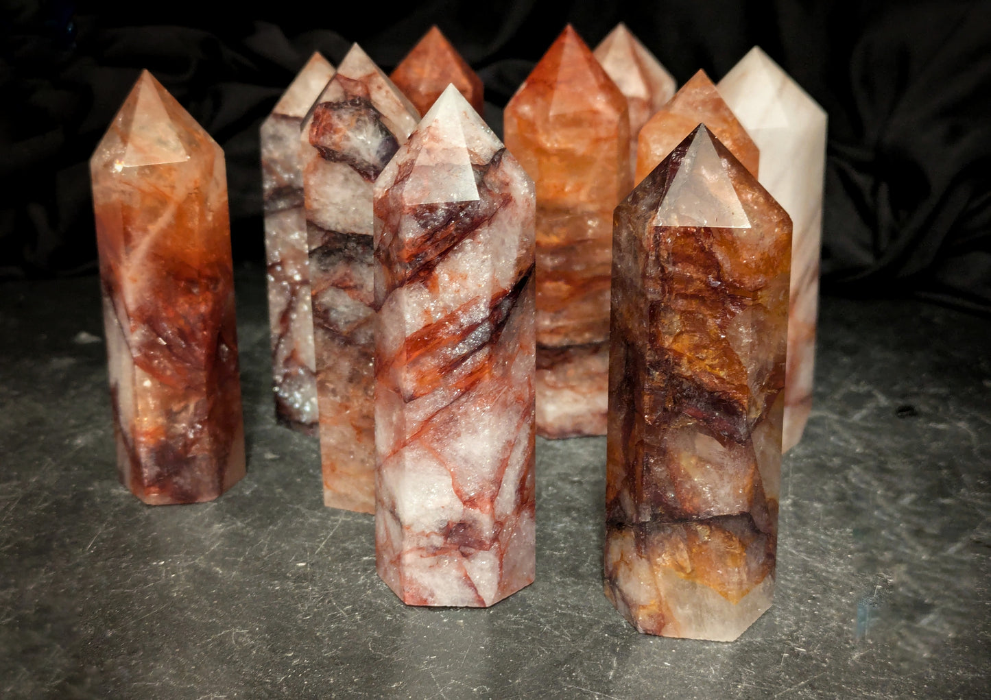 Fire Quartz Medium Obelisk