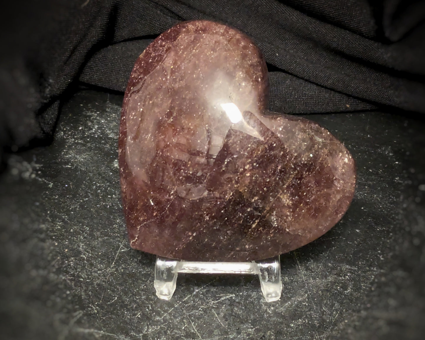 Strawberry Quartz Heart
