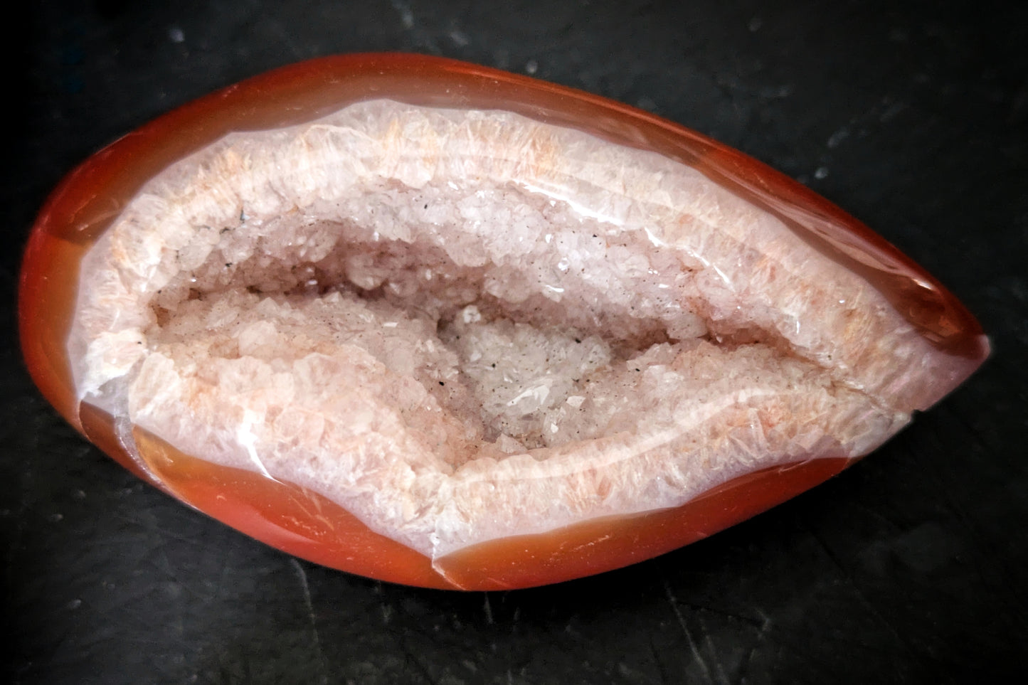 Carnelian Geode Egg 1