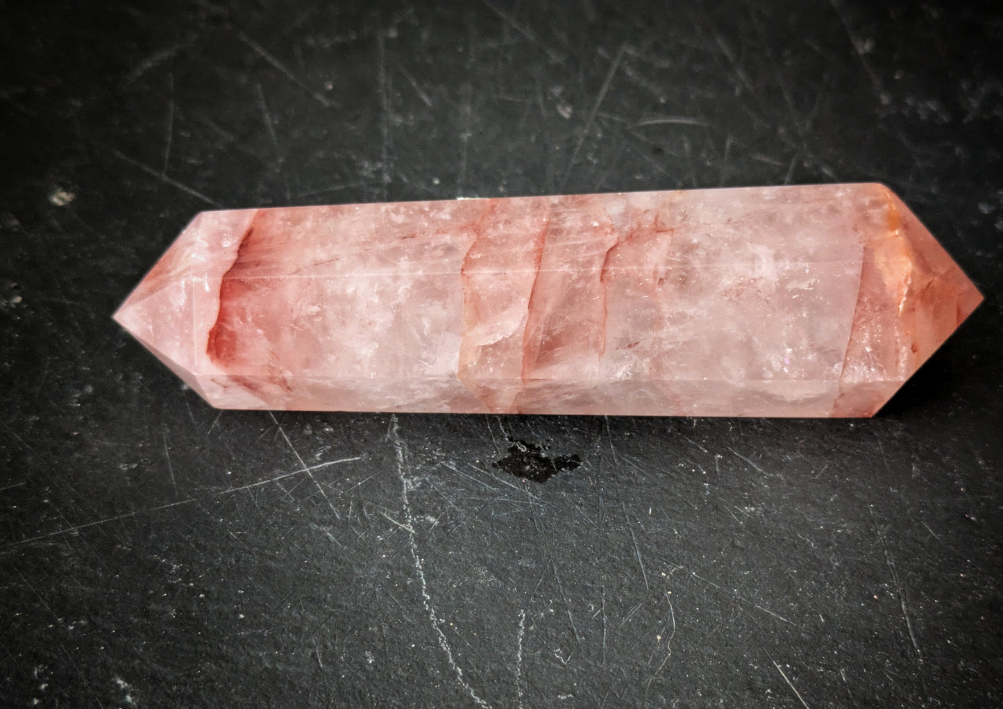 Fire Quartz Double Point