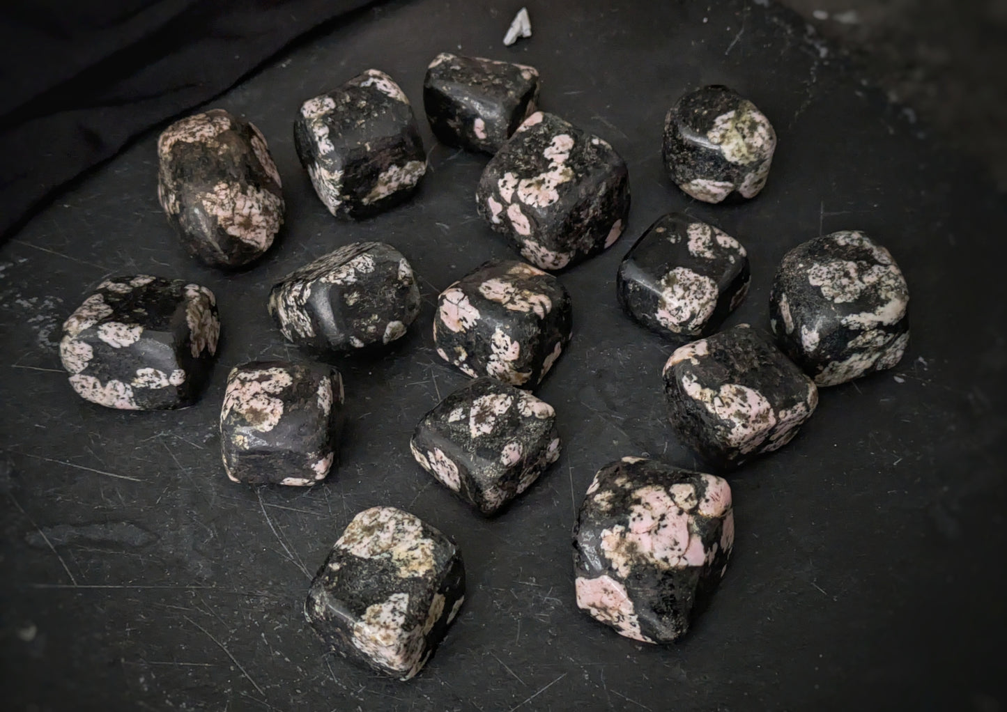 Obsidian Snow Flake Tumblestone